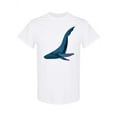 thumbnail image 1 of Watercolor Blue Whale Design T-Shirt Men -Image by Shutterstock, Male Medium, 1 of 2