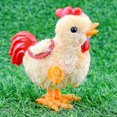 thumbnail image 4 of 1Pcs Cute Plush Wind Up Chicken Kids Toy Clockwork Jumping Walking Chicks Toys, 4 of 5