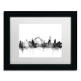 thumbnail image 2 of Trademark Fine Art "London England Skyline B&W 2" Canvas Art by Michael Tompsett, White Matte, Black Frame, 2 of 4