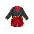 thumbnail image 3 of DPOIS Kids Boys Prince Costume Tuxedo Jacket Tailcoat for Cosplay Party Black 5-6, 3 of 7
