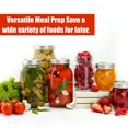 thumbnail image 4 of 48 piezas/24 juegos de tapas y anillos para conservas de boca regular: cree sellos herméticos en frascos Mason para conservar alimentos para la preparación de comidas y almacenamiento de alimentos, 2,, 4 of 5
