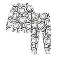 thumbnail image 3 of TaTaai Unisex DIY Hand Graffiti Colorable 2-Piece Outfit, Valentine's Day Gift, Coloring Top Pants Set, All Season Wear Gift, 3 of 7
