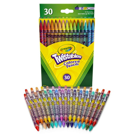 Crayola Twistables Colored Pencil Set, 30 Colors (Best Lightfast Colored Pencils)