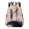 thumbnail image 1 of Love The Nightmare Before Christmas Backpack Schoolbag Multifunctional Adjustable Daypack Student Satchel Unisex Stylish Bookbag Rucksack, 1 of 8