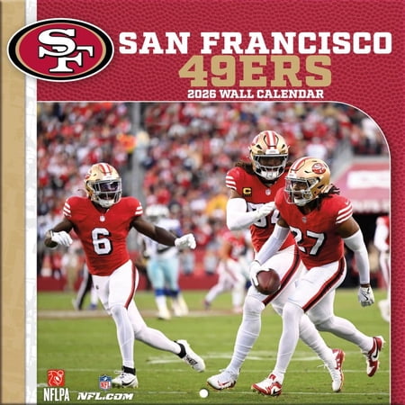 Turner Licensing NFL San Francisco 49ers 2026 Mini Wall Calendar