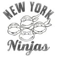 thumbnail image 2 of Men's Teenage Mutant Ninja Turtles Distressed New York Ninjas Long Sleeve Shirt White Small, 2 of 4