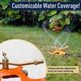 thumbnail image 4 of Kings County Tools 3-Arm Rotating Lawn Sprinkler for Yard Watering with Adjustable Jets, 4 of 5