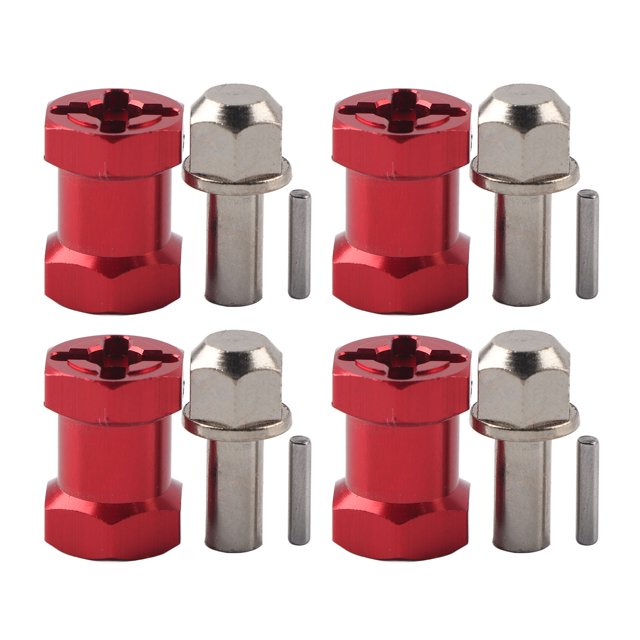 Adaptador de metal de cubo de rueda hexagonal de 17 mm para orugas de control remoto Traxxas Hsp Redcat