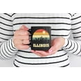 thumbnail image 2 of Vintage Illinois State Skyline, Black 11oz Ceramic Mug, 2 of 5