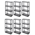 thumbnail image 1 of Gracious Living 4 Tier Shelf Indoor Garage Storage Shelving Unit (6 Pack), 1 of 9