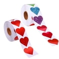 thumbnail image 1 of 1000 pegatinas de corazón de amor de 1,5 pulgadas para álbumes de recortes del Día de San Valentín. D, 1 of 9