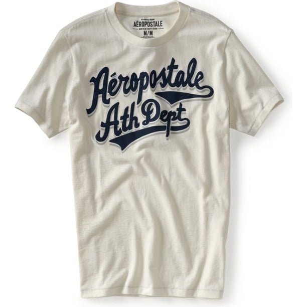 Aeropostale - Camiseta gráfica para hombre del departamento de atletismo, blanca, extragrande