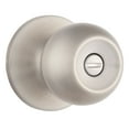 thumbnail image 3 of (2 pack) Brinks Interior Locking Privacy Classic Ball Style Doorknob, Satin Nickel Finish, 3 of 16