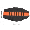 thumbnail image 3 of Funda de Asiento Universal Motocicleta Motocross Unique Bargains Imitación Cuero Naranja Negro, 3 of 8