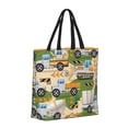 thumbnail image 2 of Naloa Construction Machinery1 Tote Bag for Women, Foldable Tote Bag With Zipper, Large Shoulder Bag, Top Handle Handbag for Travel, Work, Shopping, 2 of 9