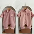 thumbnail image 2 of LYHaoo Baby Warm Bear Footie Romper Thick Jumpsuit Winter Outerwear Boys Jumpsuit Romper 12-18 Months Pink(Toddler), 2 of 6