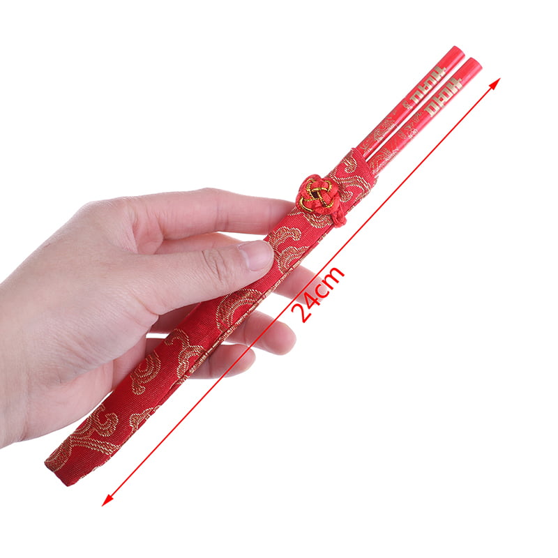 China bamboo chopsticks red dragon chinese pattern reusable 1pair usefulUTH4 