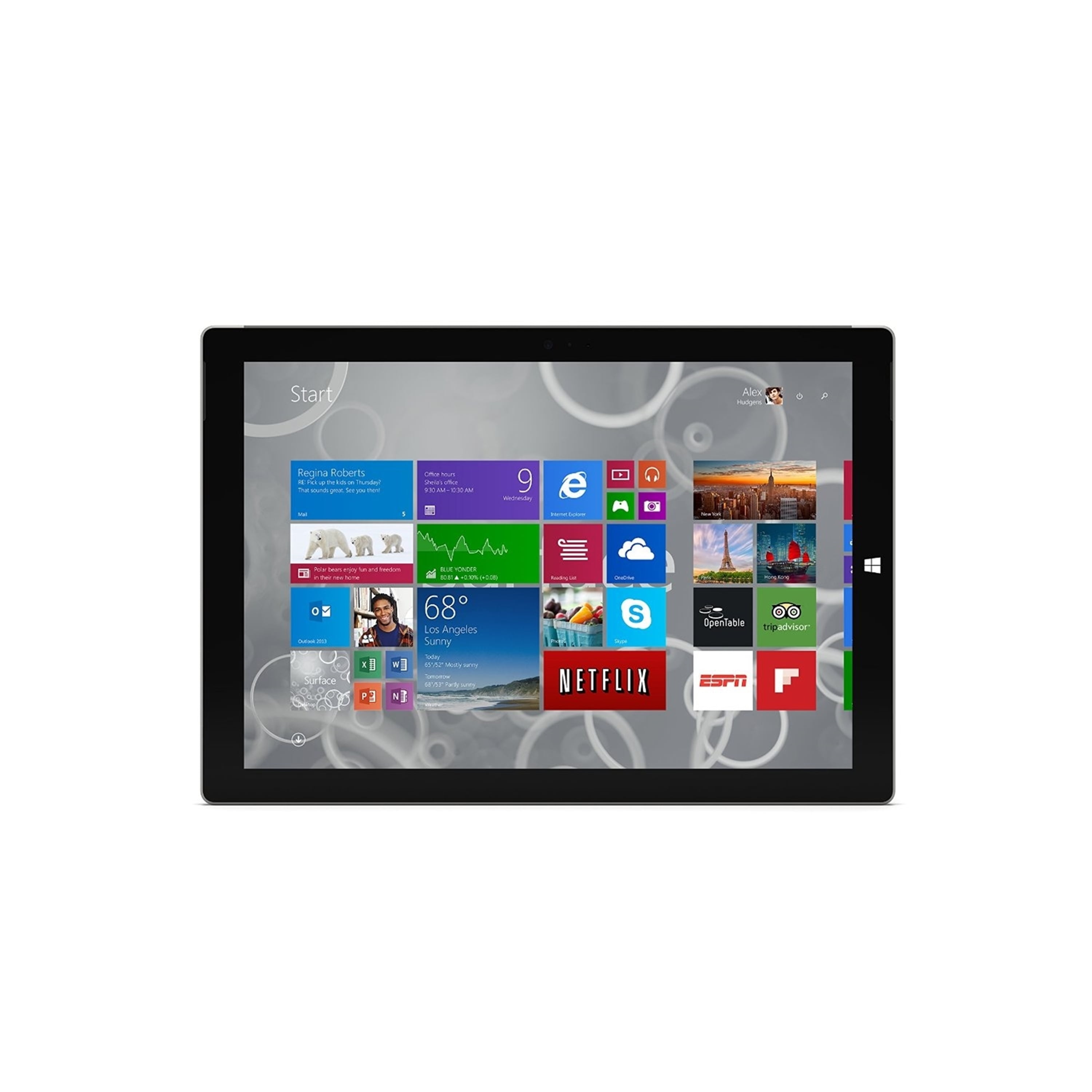 Microsoft Surface Pro 3 - Tablet - Core i5 4300U / 1.9 GHz - Win 8.1 Pro  64-bit - 4 GB RAM - 128 GB SSD - 12
