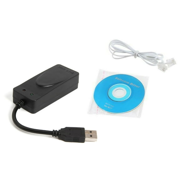 Dual RJ11 Ports USB 56K Fax Data Modem Windows Compatible Lightning Protection