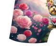 thumbnail image 5 of Hello Valentine’s Day Yorkshire Terrier Flower Crown Romantic Pink Floral All Over Print Boxer Briefs Underwear for Men Dad Yorkie Dog Lover Gifts - 00031, 5 of 6