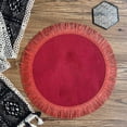 thumbnail image 2 of CSCHome Coaster Vase mat Bowl mat Round Heat-insulating pad Placemats Anti-slip pad 14.96inch (red), 2 of 9