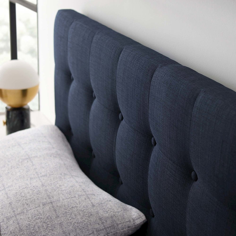 Modway Emily Tufted Button Headboard, King, Blue