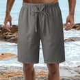 thumbnail image 2 of Sngxgn Mens Workout Shorts Hiking Shorts Men Lightweight Sports Gym Shorts Running(Grey,XL), 2 of 5