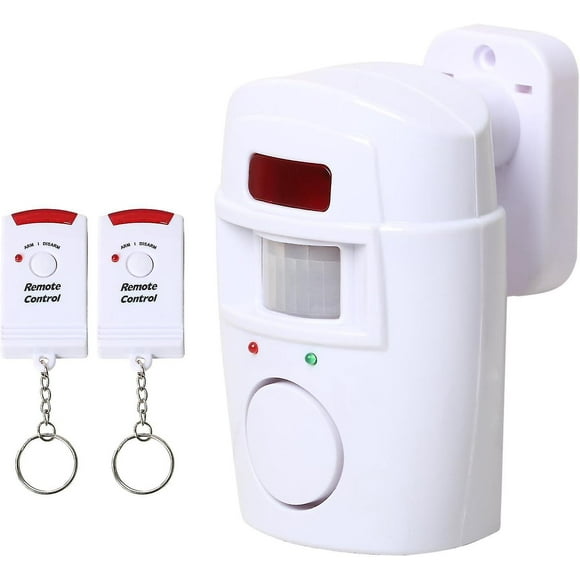 Trixes Garden Shed Wireless Motion Sensing Alarm Home Security Battery Powered - For Summer House Garages Caravans Alarm System With 2 X Remote Co