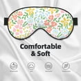 thumbnail image 3 of PAYOHTO Floral Colour Pattern Soft Sleep Mask Comfort Pure Silk Eye Cover for Travel Office Camping, 3 of 7