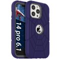 thumbnail image 1 of Funda para teléfono celular Grifobes iPhone 14 Pro 6.1 pulgadas a prueba de golpes, azul marino, 1 of 7