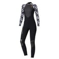thumbnail image 4 of s de neopreno multiusos para mujer - de neopreno de 3 mm, manga rga con cremallera en espalda para buceo, surf, snorkel, pesca submari S DYNWAVEMX Traje de neopreno, 4 of 8