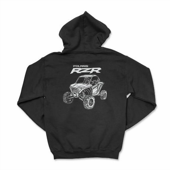 RZR Black Zip-Up Hoodie - Polaris Adventure Apparel