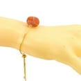 thumbnail image 1 of Xiao Hua Pulsera de cuentas hecha a mano, ideal para hombres y mujeres, con piedras naturales irregulares mixtas, ajustable, color rojo., 1 of 4