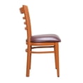 thumbnail image 4 of Riverbay Furniture Steel Brown Side Chair Rectangular Upholstered 18"W x 18"D x 34"H Assembled, 4 of 11
