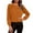 Orange, variant on Lenpel Velvet Tops for Women Lantern Long Sleeve Crew Neck Pleated Dressy Casual Velour Blouses Loose Party T Shirts(Red,X-Large)