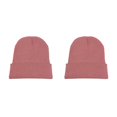 thumbnail image 2 of Sonducket Gorros Gorros Gorros de punto Sombreros Sin borde Accesorios Invierno rosa oscuro Rosa profundo 2Conjunto, 2 of 6
