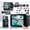 Standard Kit with 64GB Card, variant on AKASO Brave 7 LE 4K30FPS 20MP WiFi Action Camera with Touch Screen EIS 2.0 Zoom Remote Control 131 Feet Underwater Camera Support External Microphone Vlog Camera