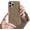 Khaki, variant on Compatible with iPhone 13 Pro Max Case, Cute 3D Tin Foil Pleated Luxury Phone Cover for Women Girls Cool Designer Soft Silicone Case for iPhone 13 Pro Max, Mamba Green
