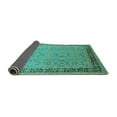 thumbnail image 2 of Ahgly Company Indoor Square Oriental Turquoise Blue Industrial Area Rugs, 8' Square, 2 of 4