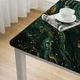 thumbnail image 5 of WYYP Marble Galaxy Black Gold Square Tablecloth 100% Polyester Fiber 40*40, 5 of 8