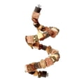 thumbnail image 2 of Wooden Bird Perch Flexible Parrot Chew Toy with Corn Cob and Nut Blocks Interactive Cage Accessory for Budgies Parakeets and Small Birds, 2 of 8