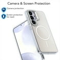 thumbnail image 7 of ELEHOLD Case for Samsung Galaxy S25, Gradient Magnetic Case with Camera Lens Kickstand,White, 7 of 7