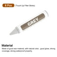 thumbnail image 3 of Uxcell Furniture Repair Wood Markers, 8 Pack Grey Wood Wax Filler Sticks, Touch Up Pen Crayons for Scratches, Wood Floors, Tables, 3 of 7