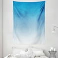 thumbnail image 1 of Ombre Tapestry, Sky Landscape Skyscape Inspired for Blue Lovers Modern Design Art Print Decoration, Wall Hanging for Bedroom Living Room Dorm Decor, 60W X 80L Inches, Blue White, by Ambesonne, 1 of 2