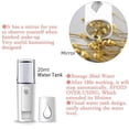 thumbnail image 3 of Portable Mini Facial Steamer Atomization Eyelash Extensions with Mirror & 20ml Visual Water Tank (2 Packs), 3 of 8