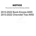 thumbnail image 2 of Kugel Front Rear Wheel Bearing Kit for Car 2013-2022 Buick Encore Chevrolet Trax AWD - Left Right Side (Driver Passenger) K70-101723, 2 of 10