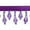 Bright Purple, variant on Expo Int'l 5 yards of Joanne Beaded Teardrop Fringe Trim