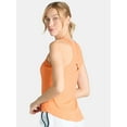thumbnail image 4 of Avia Women's and Women's Plus Ribbed Shirred Back Tank Top, Size XS-4X, 4 of 4
