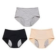 thumbnail image 5 of BLE 3X Women Cotton Period Underwear Menstrual Period Panties Leak-Proof Brief -UKHO N1I9, 5 of 5