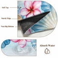 thumbnail image 5 of Rectangle Rug 3ft Area Rug, Ocean Life Starfish Shell Flower Lemon Area Rugs for Living Room Bedroom, Watercolor Marine Conch Floor Mat Non-Slip Non-Shedding Carpet Indoor Accent Rugs, 5 of 9